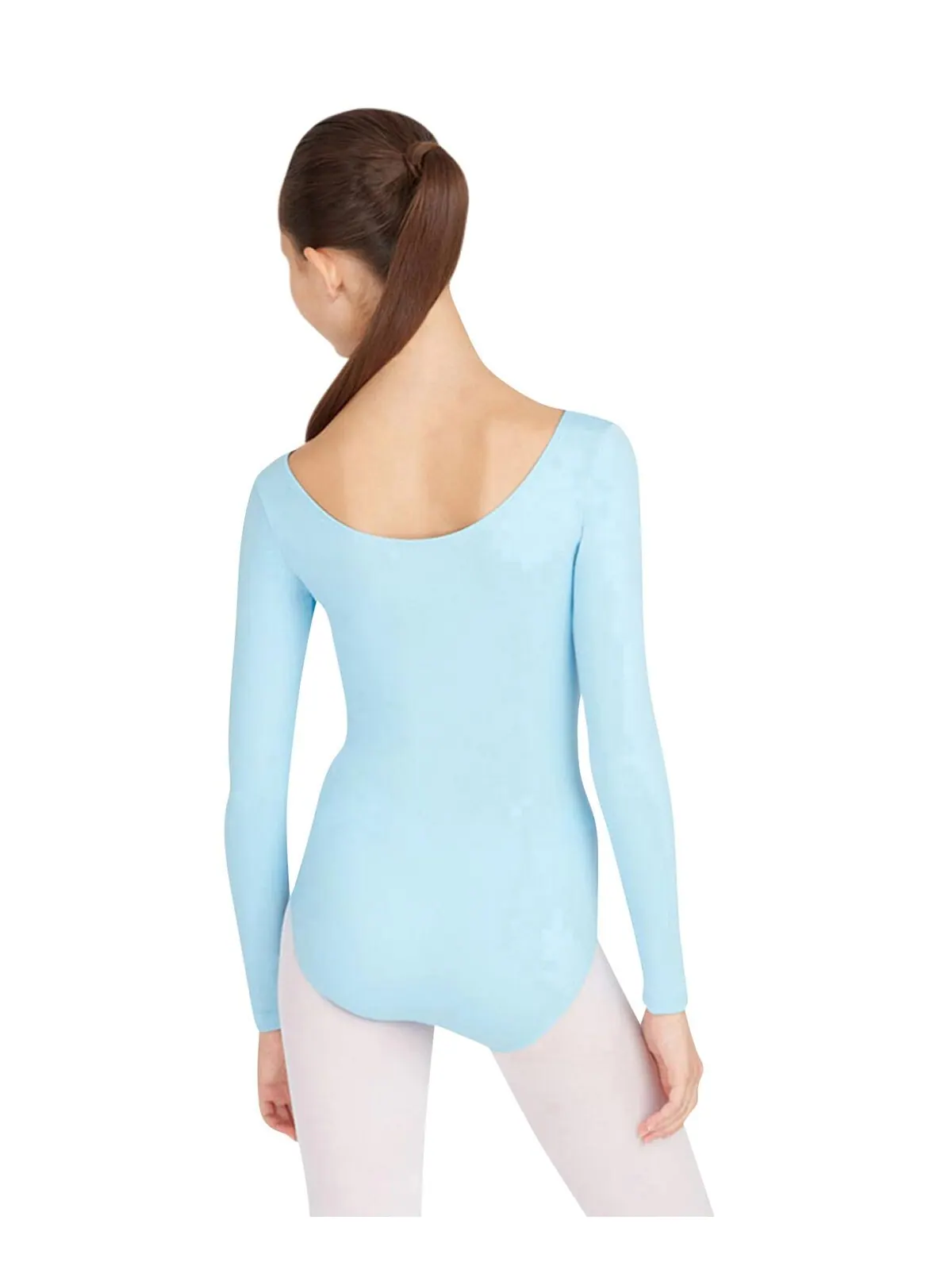 Купальник с длинным рукавом Capezio — изображение 3 из 9, бежевый
