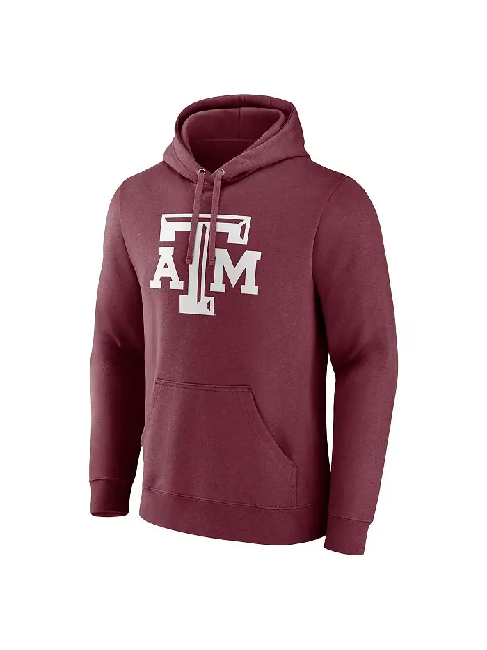 Мужской бордовый флисовый худи Texas A M Aggies с капюшоном Fanatics — изображение 2 из 3
