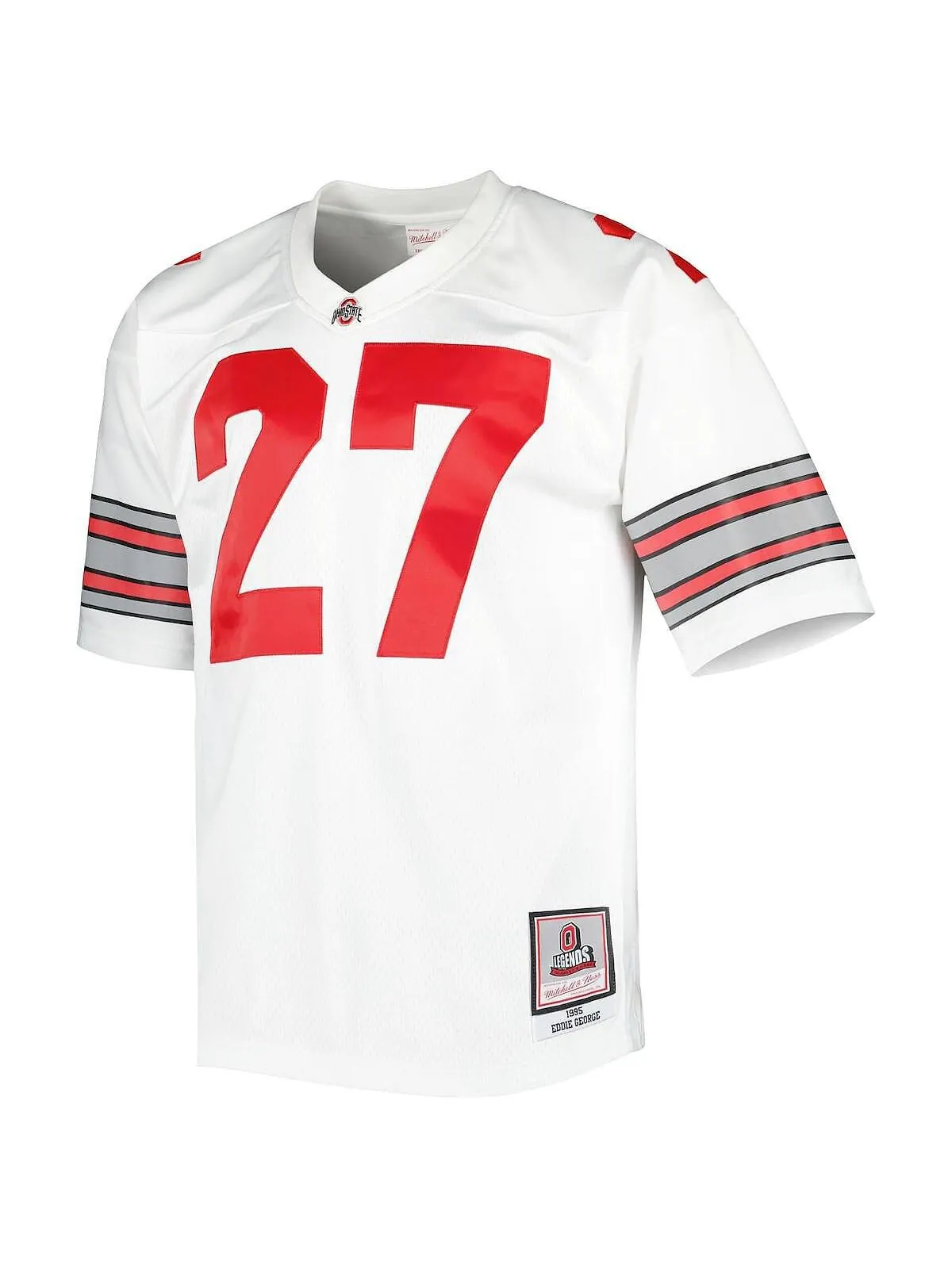Мужские аутентичные джерси eddie george white ohio state buckeyes Mitchell & Ness — изображение 3 из 3, белый