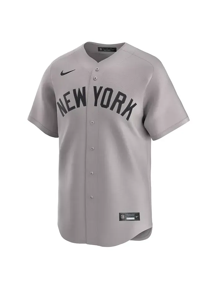 Мужская серая дорожная лимитированная джерси New York Yankees с именем Anthony Volpe Nike — изображение 2 из 3