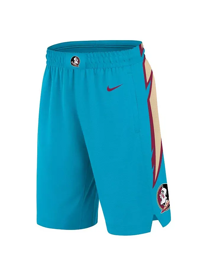 Мужские бирюзовые баскетбольные шорты Florida State Seminoles Alternate Replica Performance Nike — изображение 3 из 3