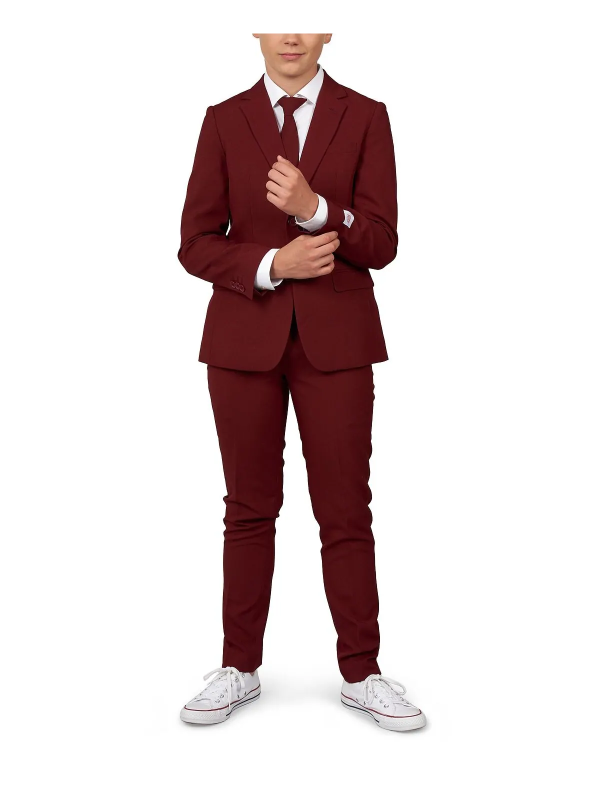 Однотонный костюм Big Boys Blazing, комплект из 3 предметов OppoSuits — изображение 1 из 3, красный