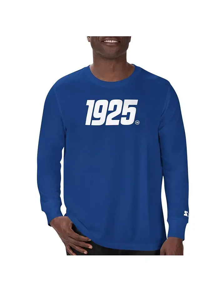 Мужская футболка с длинным рукавом Royal New York Giants, коллекция 1925 года Starter — изображение 1 из 2