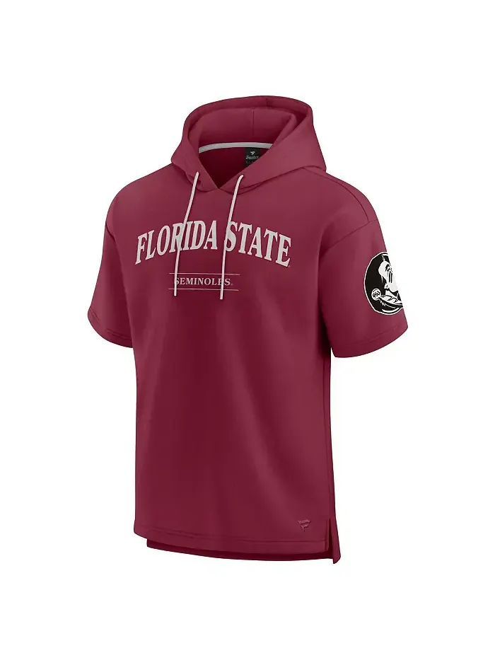 Мужская гранатовая толстовка с капюшоном Florida State Seminoles Ready с короткими рукавами Fanatics — изображение 3 из 3