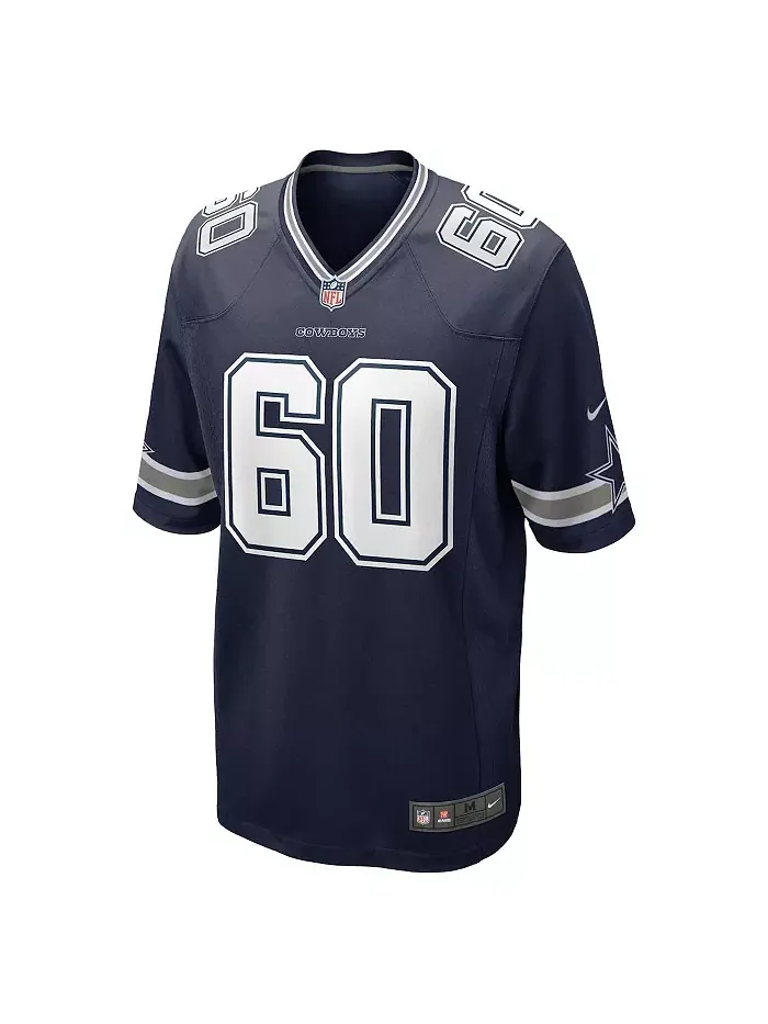 Мужская игровая футболка Tyler Guyton Dallas Cowboys, выбор в первом раунде драфта НФЛ 2024 Nike — изображение 2 из 3