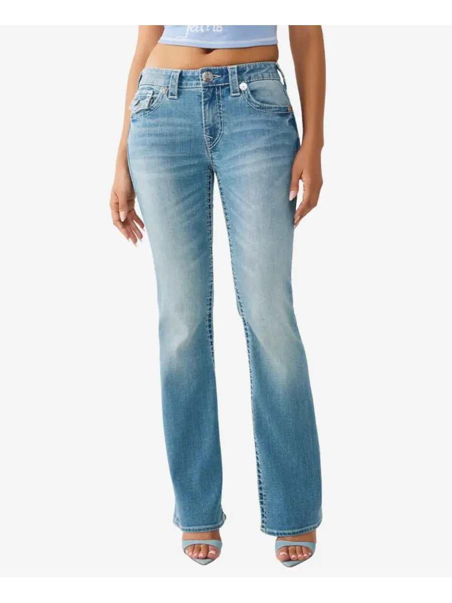 Женские джинсы Tattoo Becca Bootcut Big T Flap Jeans True Religion, Low Tide — изображение 1 из 3