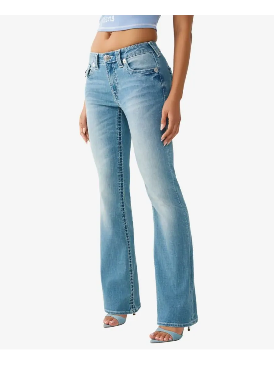 Женские джинсы Tattoo Becca Bootcut Big T Flap Jeans True Religion, Low Tide — изображение 2 из 3