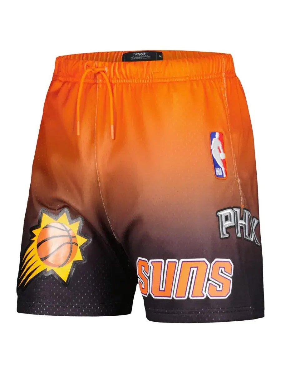 Pro Standard Мужские сетчатые шорты Phoenix Suns фиолетово-оранжевого цвета с эффектом омбре — изображение 2 из 3