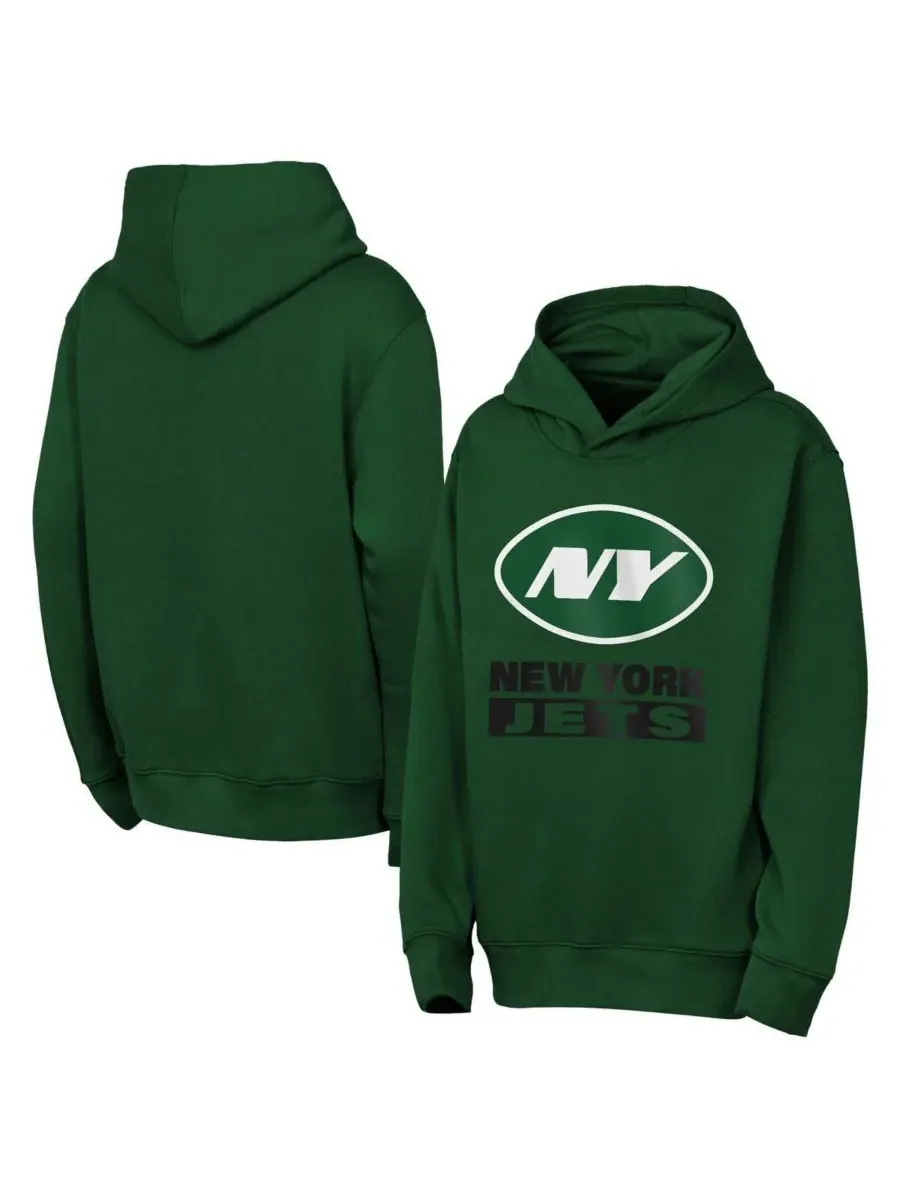 Outerstuff Толстовка Big Boys and Girls Green New York Jets Back to Basics