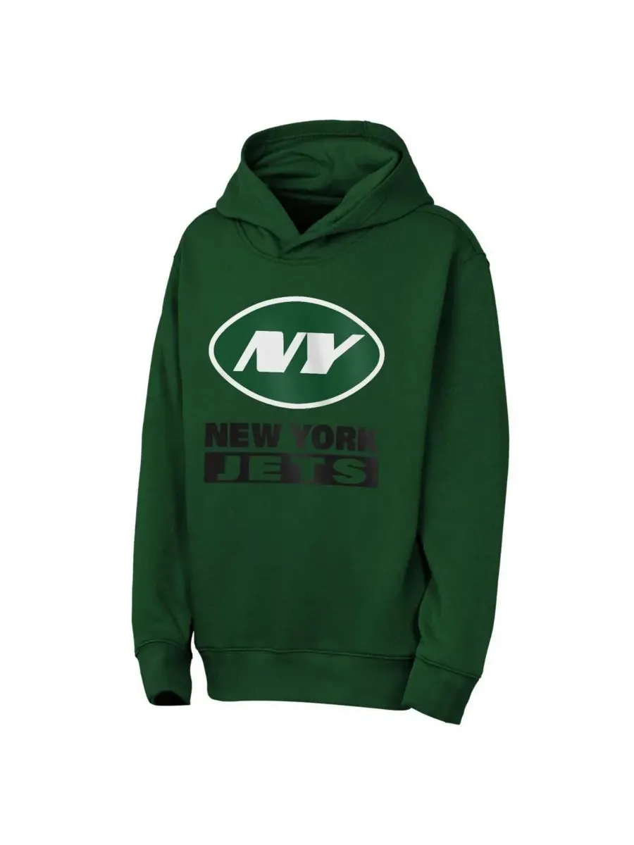 Outerstuff Толстовка Big Boys and Girls Green New York Jets Back to Basics — изображение 3 из 3, зеленый