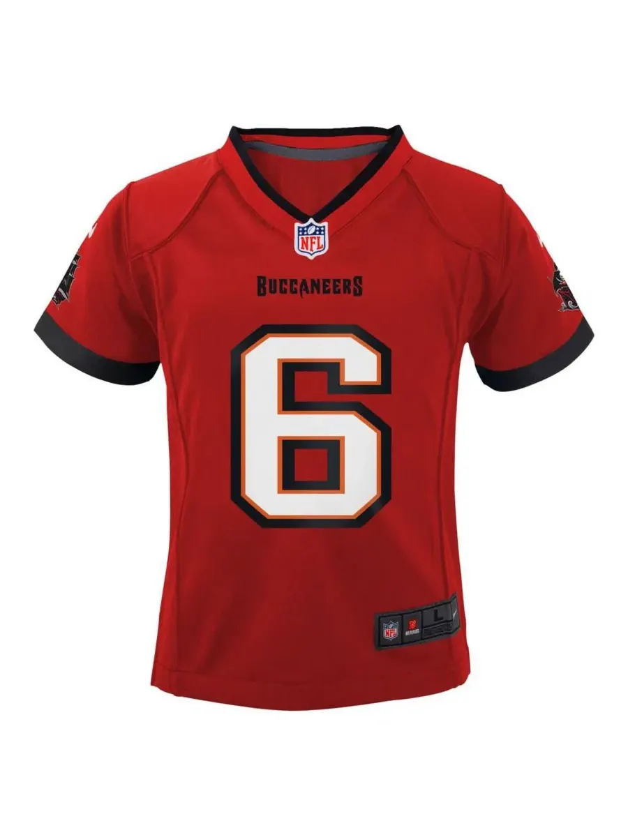 Детская футболка-джерси с коротким рукавом Baker Mayfield Nike — изображение 2 из 3, красный