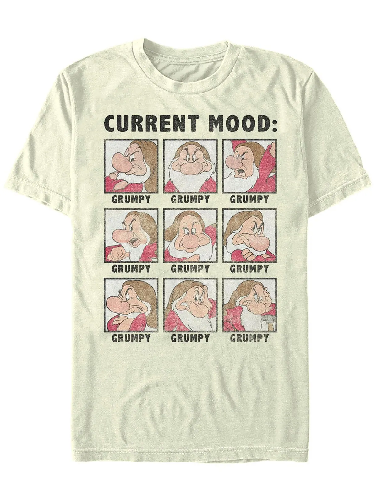 Мужская футболка disney snow white current mood: grumpy с коротким рукавом Fifth Sun — изображение 1 из 1, прозрачный
