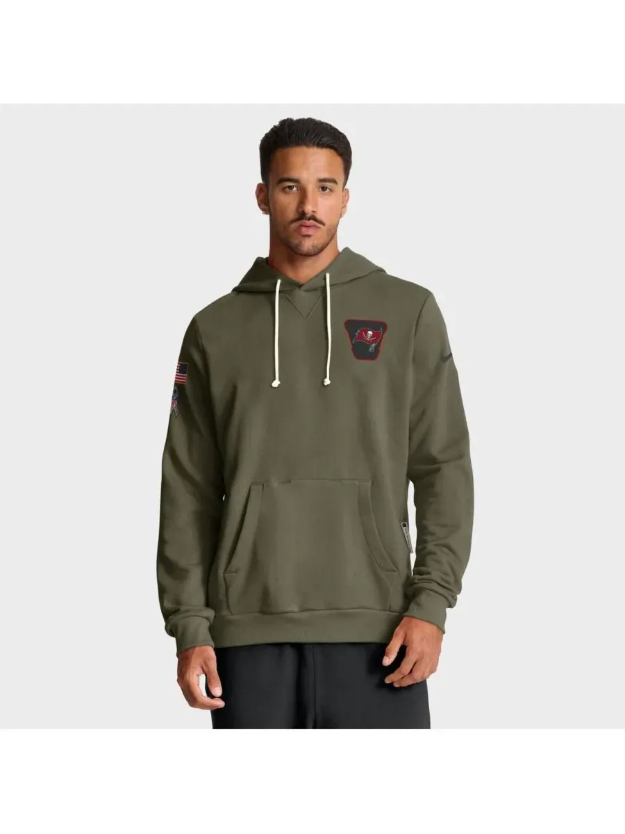 Худи Nike с капюшоном, оливковое, для мужчин, коллекция Salute to Service 2025, Dri-FIT, свободный