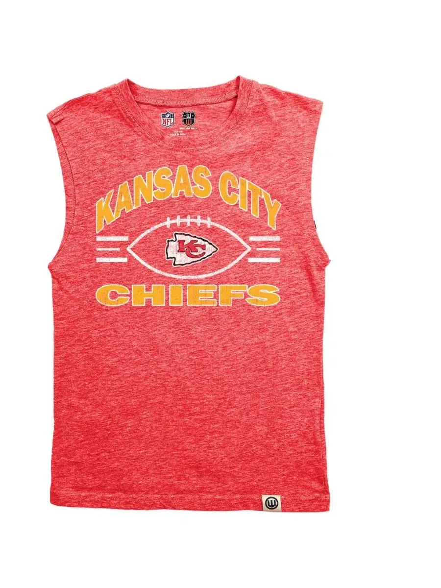 Манишка без рукавов с принтом Kansas City Chiefs Wes & Willy — изображение 1 из 2, красный