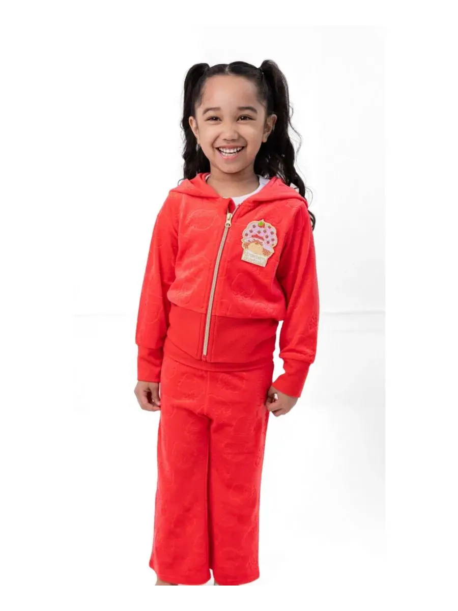 Комплект из велюровых худи и брюк Strawberry Shortcake, Strawberry Cayenne — изображение 2 из 3