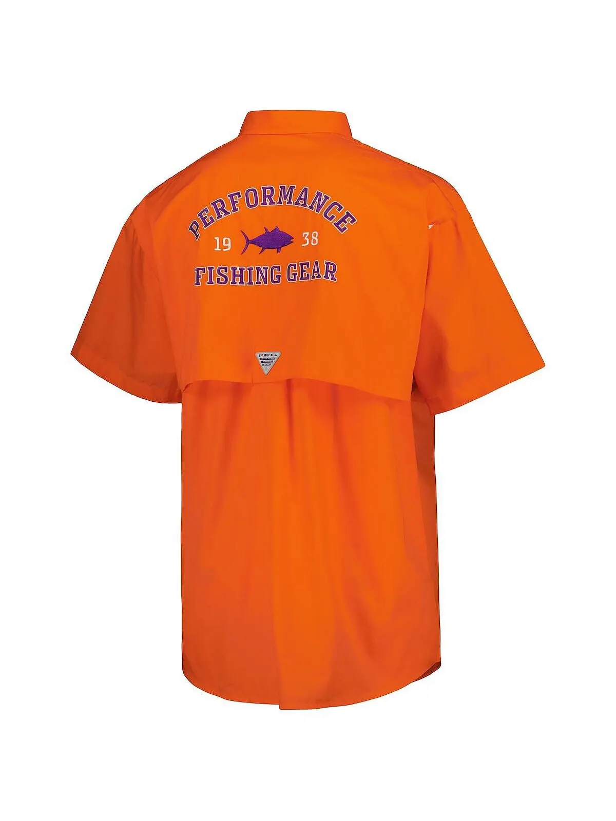 Мужская оранжевая рубашка на пуговицах Clemson Tigers Bonehead Columbia — изображение 3 из 4, оранжевый