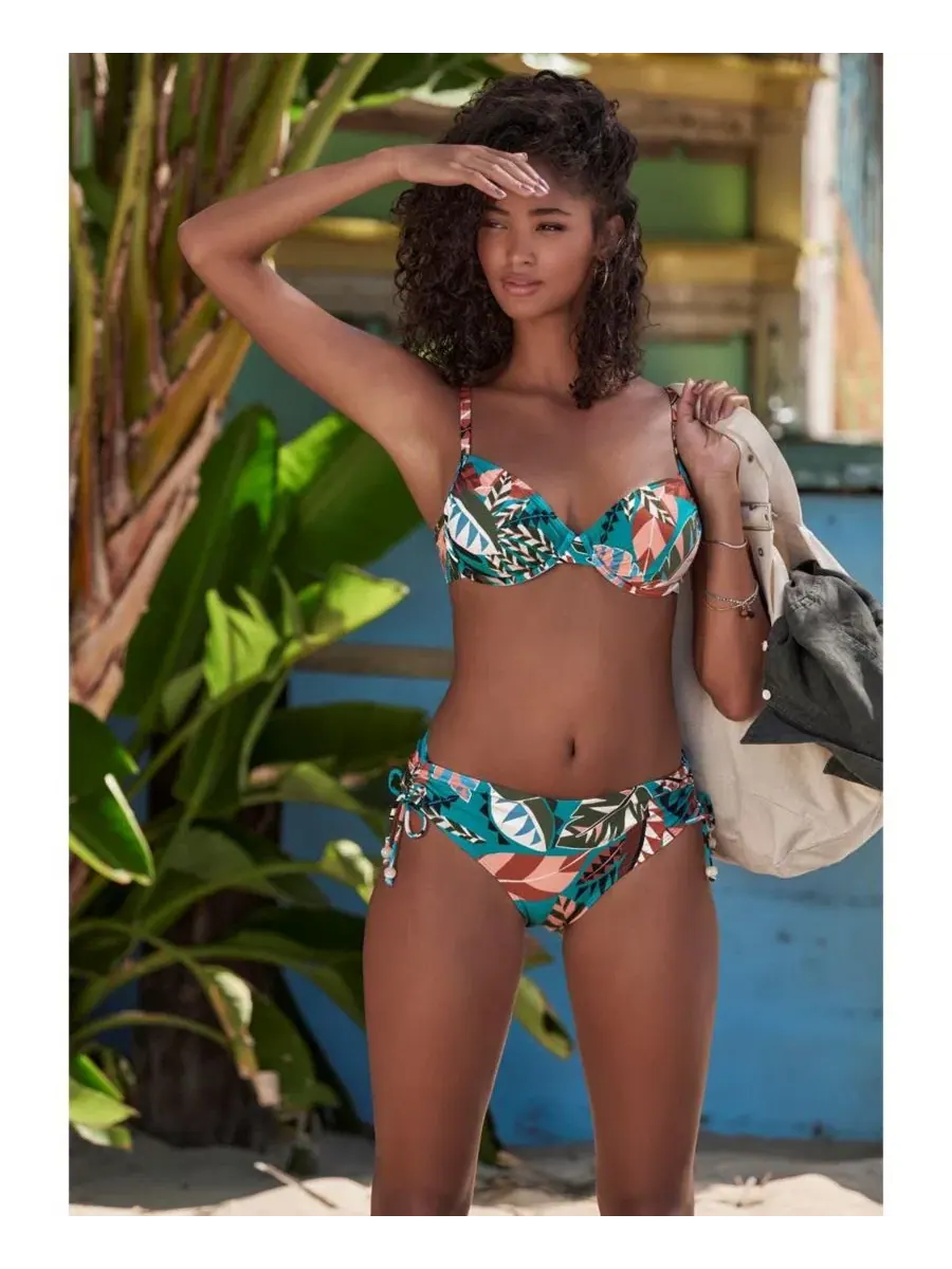 Плавки бикини LASCANA, Turquoise Print — изображение 4 из 8