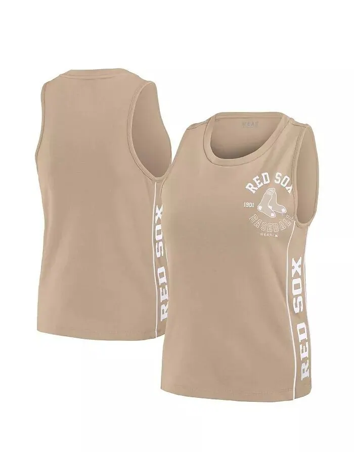 Женская тональная майка New York Yankees Tan WEAR by Erin Andrews — изображение 1 из 4