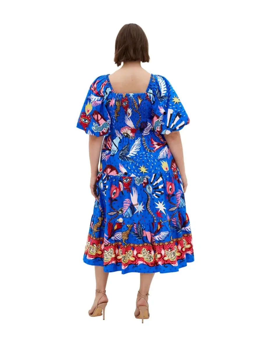 Платье-миди с принтом Calista Capria Calista Print Midi Dress CITY CHIC, Calista — изображение 2 из 5
