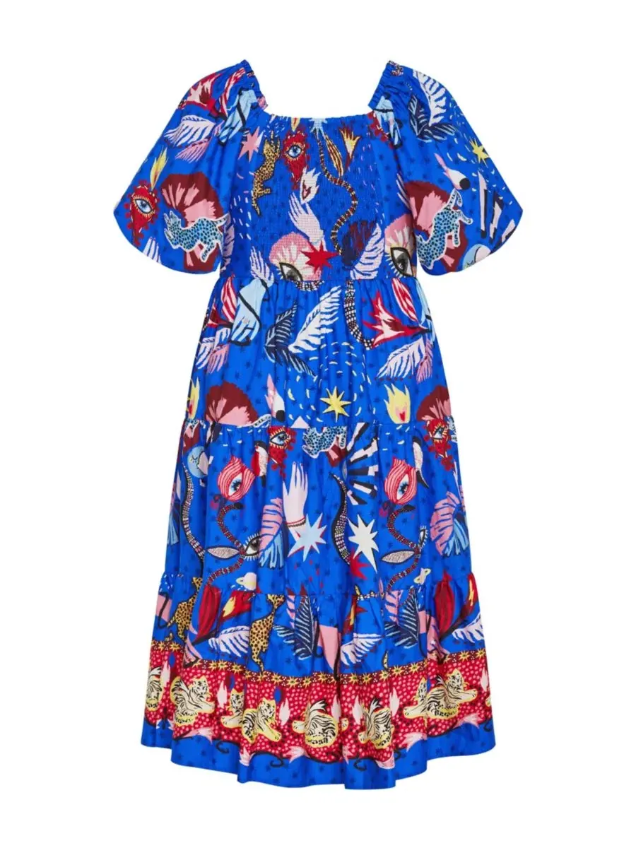 Платье-миди с принтом Calista Capria Calista Print Midi Dress CITY CHIC, Calista — изображение 5 из 5