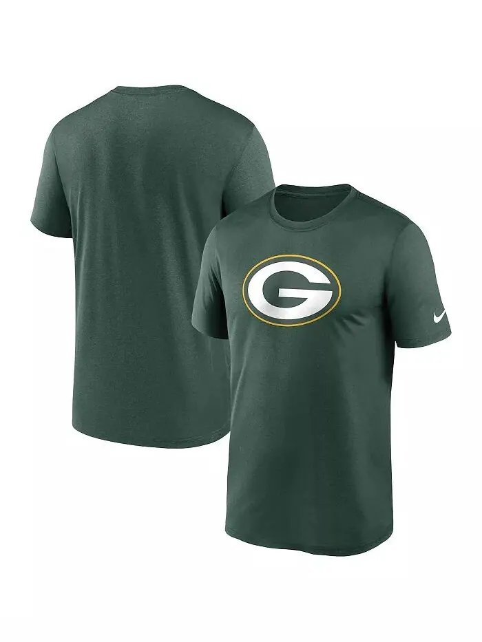 Мужская зеленая футболка Green Bay Packers Legend Logo Performance Nike — изображение 1 из 3