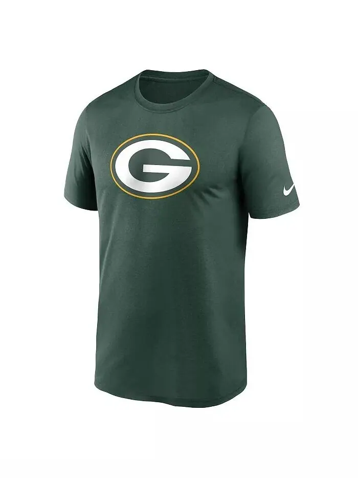 Мужская зеленая футболка Green Bay Packers Legend Logo Performance Nike — изображение 3 из 3