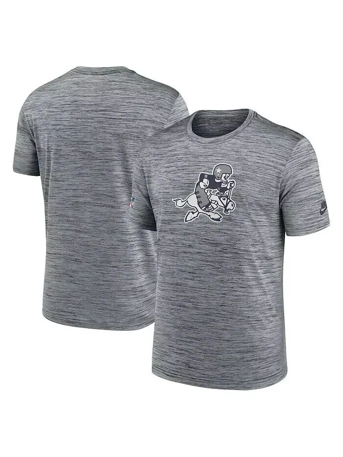 Мужская серая футболка Dallas Cowboys 2024 Sideline Velocity Vintage Performance Nike — изображение 1 из 3