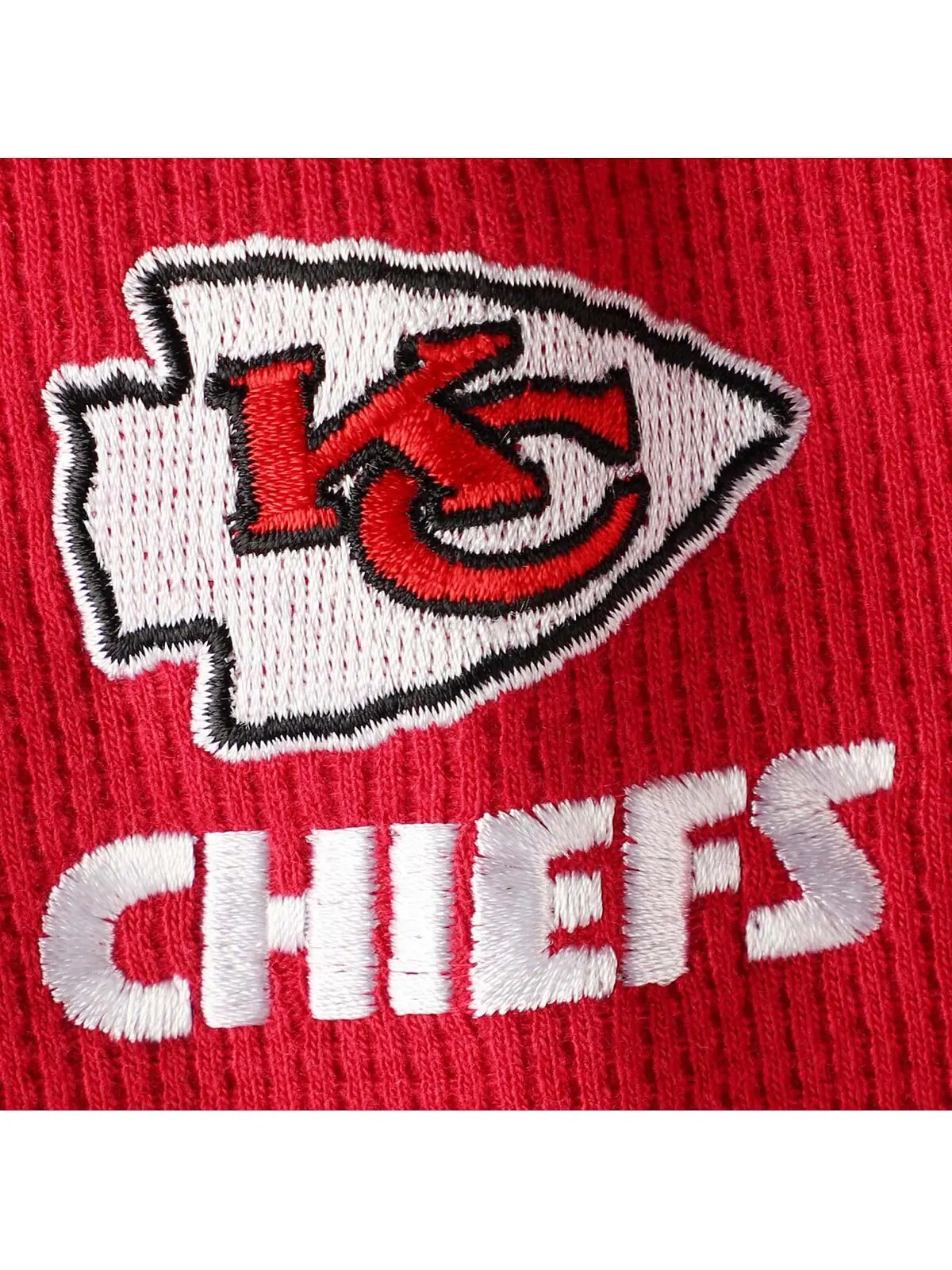 Мужская красная футболка с длинным рукавом kansas city chiefs maverick thermal henley Dunbrooke — изображение 2 из 4, красный