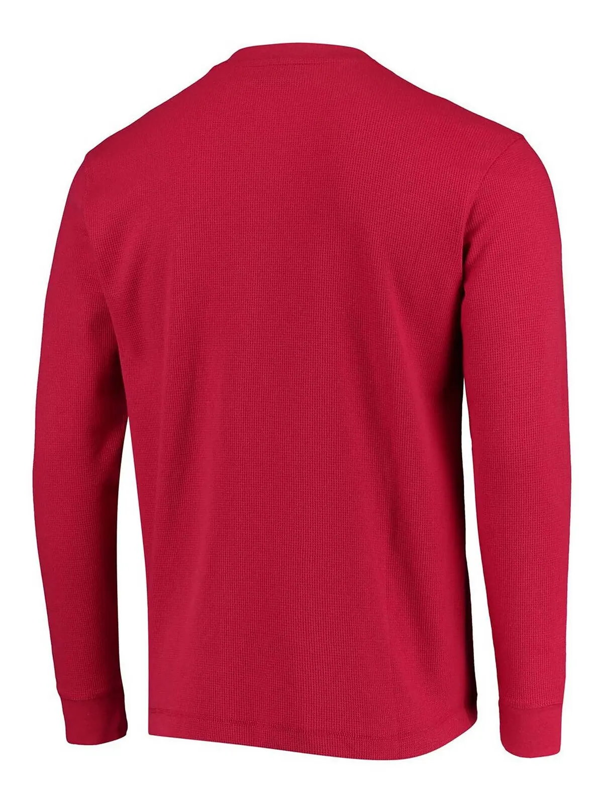 Мужская красная футболка с длинным рукавом kansas city chiefs maverick thermal henley Dunbrooke — изображение 3 из 4, красный