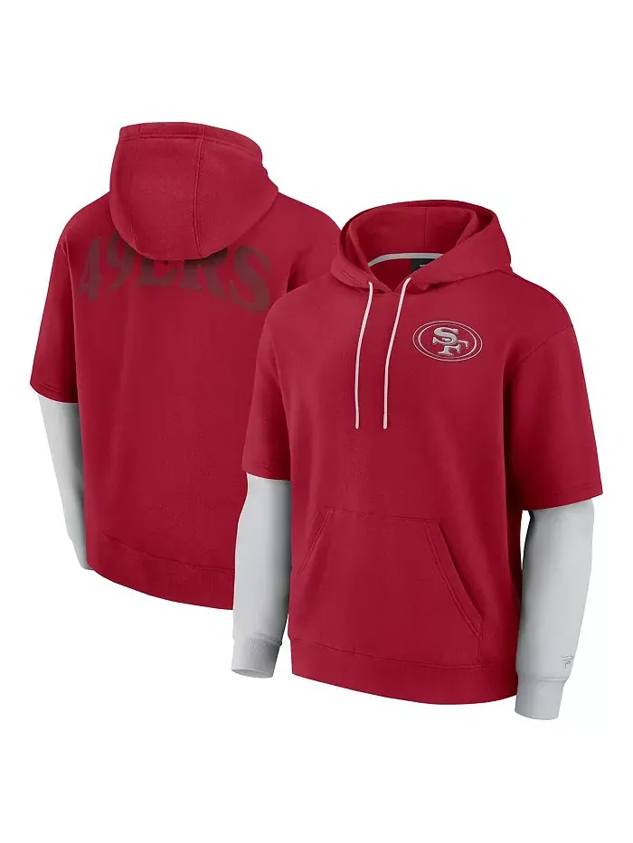 Мужская и женская худи Scarlet San Francisco 49ers Sleek Elements Fanatics