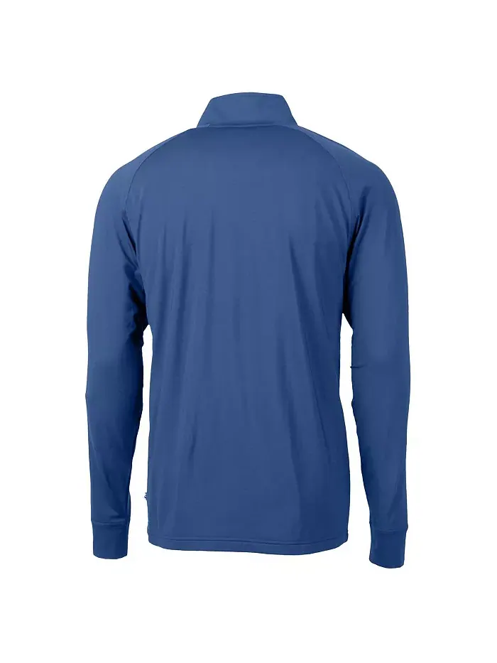 Толстовка Men's Royal Duke Blue Devils Adapt Knit Stretch Raglan DryTec Quarter-Zip Top Cutter & — изображение 2 из 3