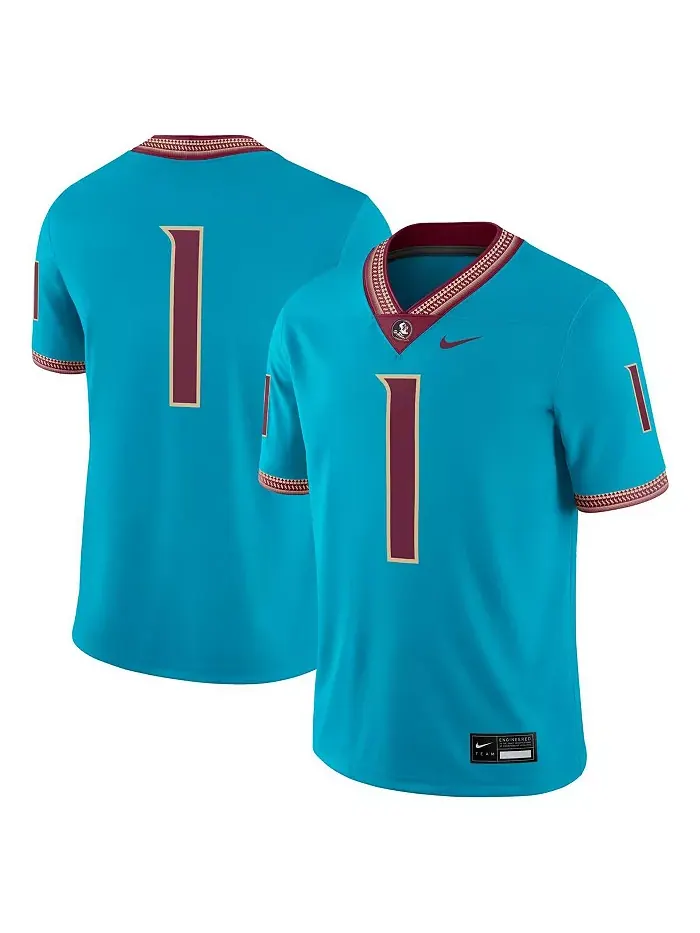 Мужская бирюзовая альтернативная игровая футболка Florida State Seminoles Nike — изображение 1 из 3
