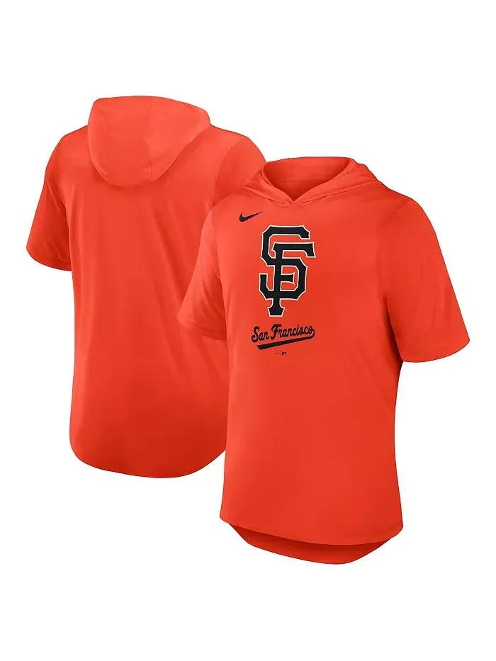Мужская оранжевая толстовка-футболка San Francisco Giants из трикотажа с эффектом три-бленд Nike — изображение 1 из 3