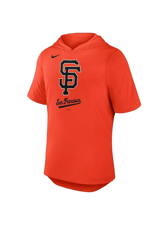 Мужская оранжевая толстовка-футболка San Francisco Giants из трикотажа с эффектом три-бленд Nike — изображение 2 из 3