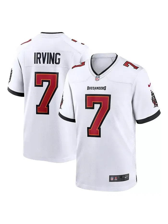 Мужская игровая футболка Bucky Irving в белом цвете Tampa Bay Buccaneers Nike