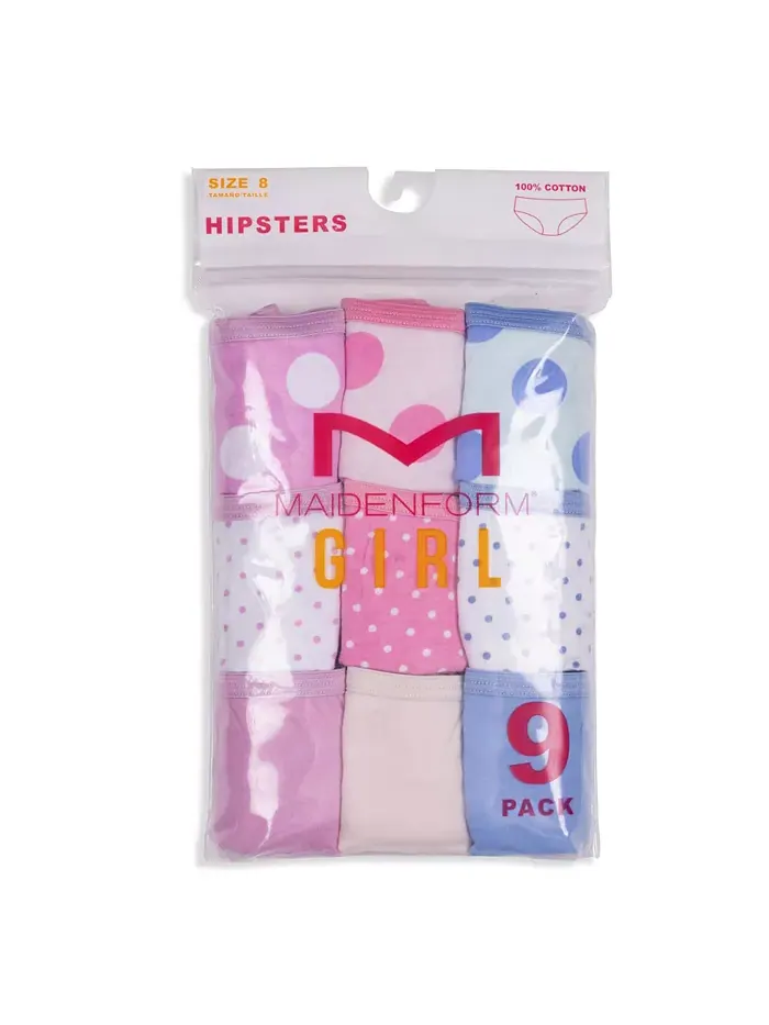 Трусики-хипстер Little & Big Girls Big and Little Dots, набор из 9 штук Maidenform — изображение 3 из 3