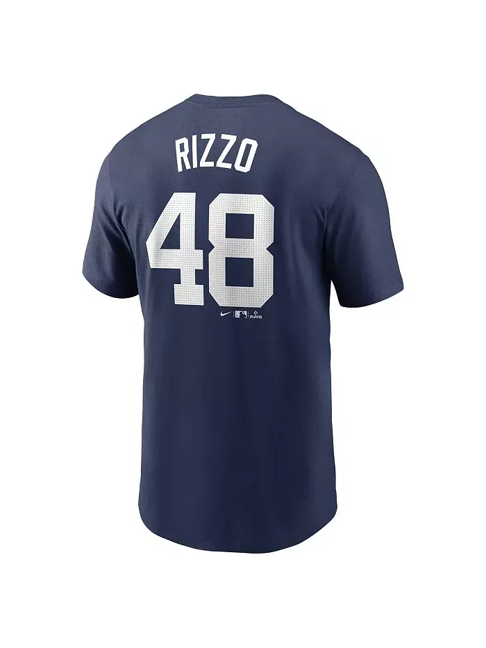 Мужская футболка Anthony Rizzo Navy New York Yankees с именем и номером Fuse Nike — изображение 2 из 3
