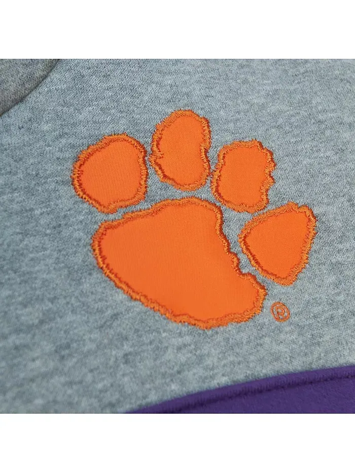 Мужская оранжевая толстовка с капюшоном Head Coach Clemson Tigers Mitchell & Ness — изображение 2 из 4