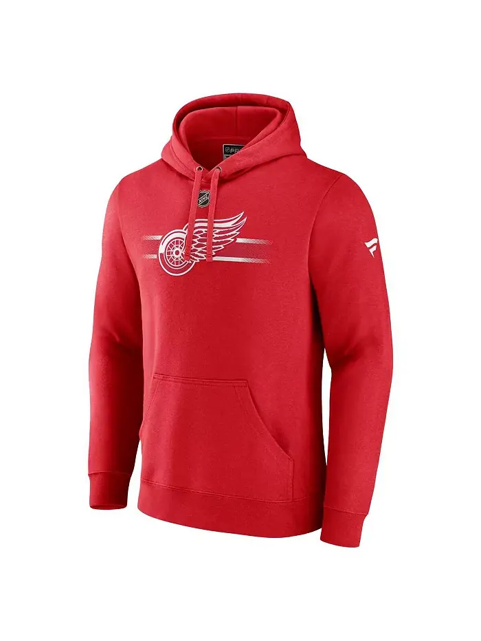 Мужская красная толстовка Detroit Red Wings Authentic Pro Secondary Pullover Hoodie Fanatics — изображение 2 из 3