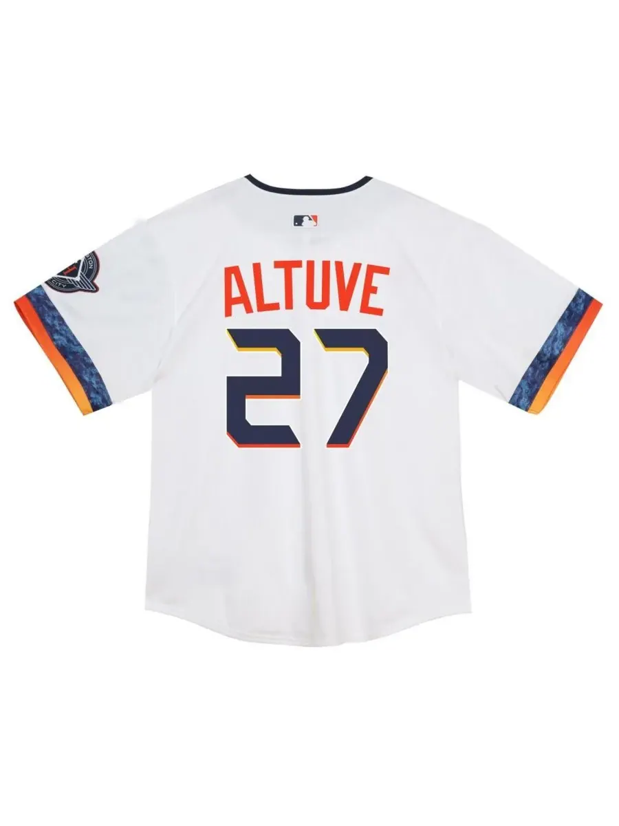 Nike Детская белая футболка Хосе Алтуве с символикой команды Houston Astros 2025 City Connect — изображение 3 из 3, белый