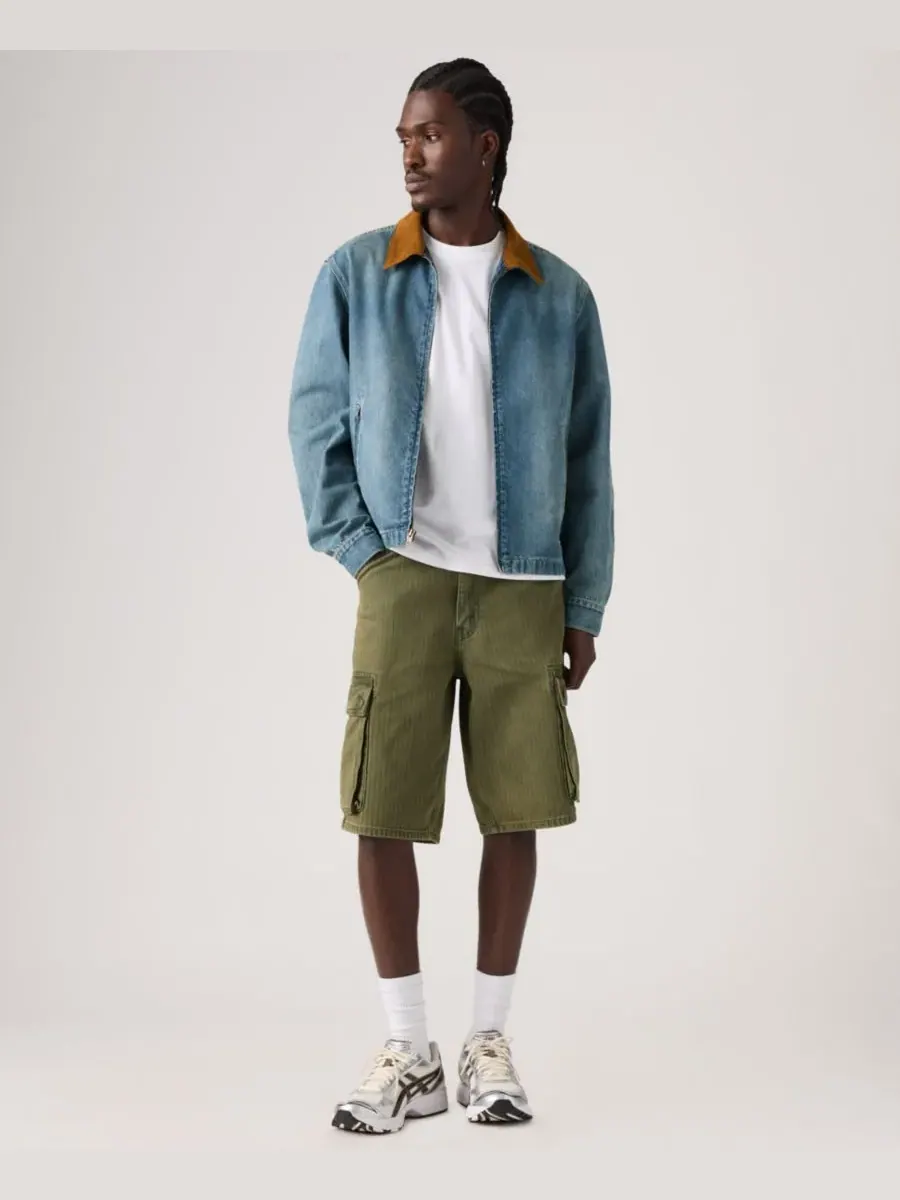 Мужские широкие шорты-карго Premium 478, длина 12 дюймов Levi's, Forest Badge Od