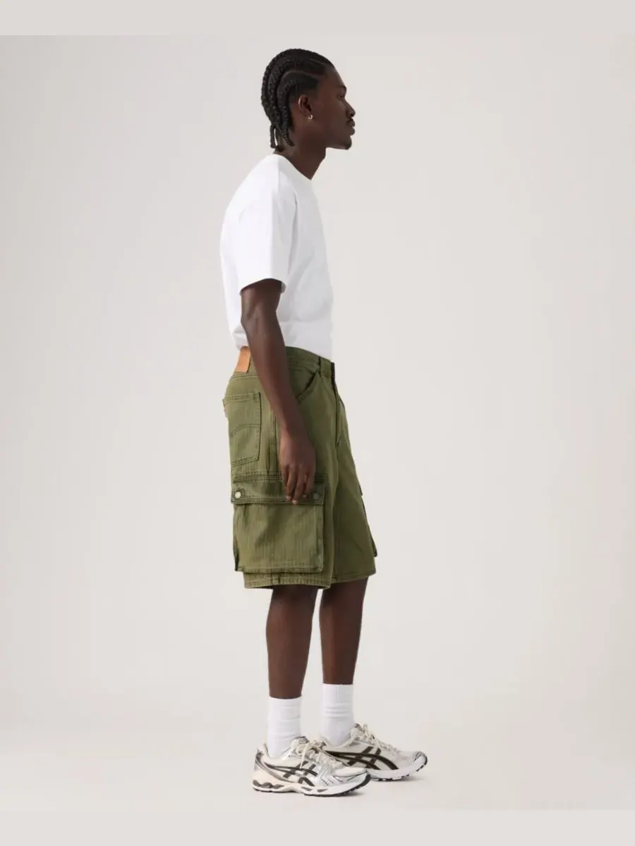Мужские широкие шорты-карго Premium 478, длина 12 дюймов Levi's, Forest Badge Od — изображение 3 из 4