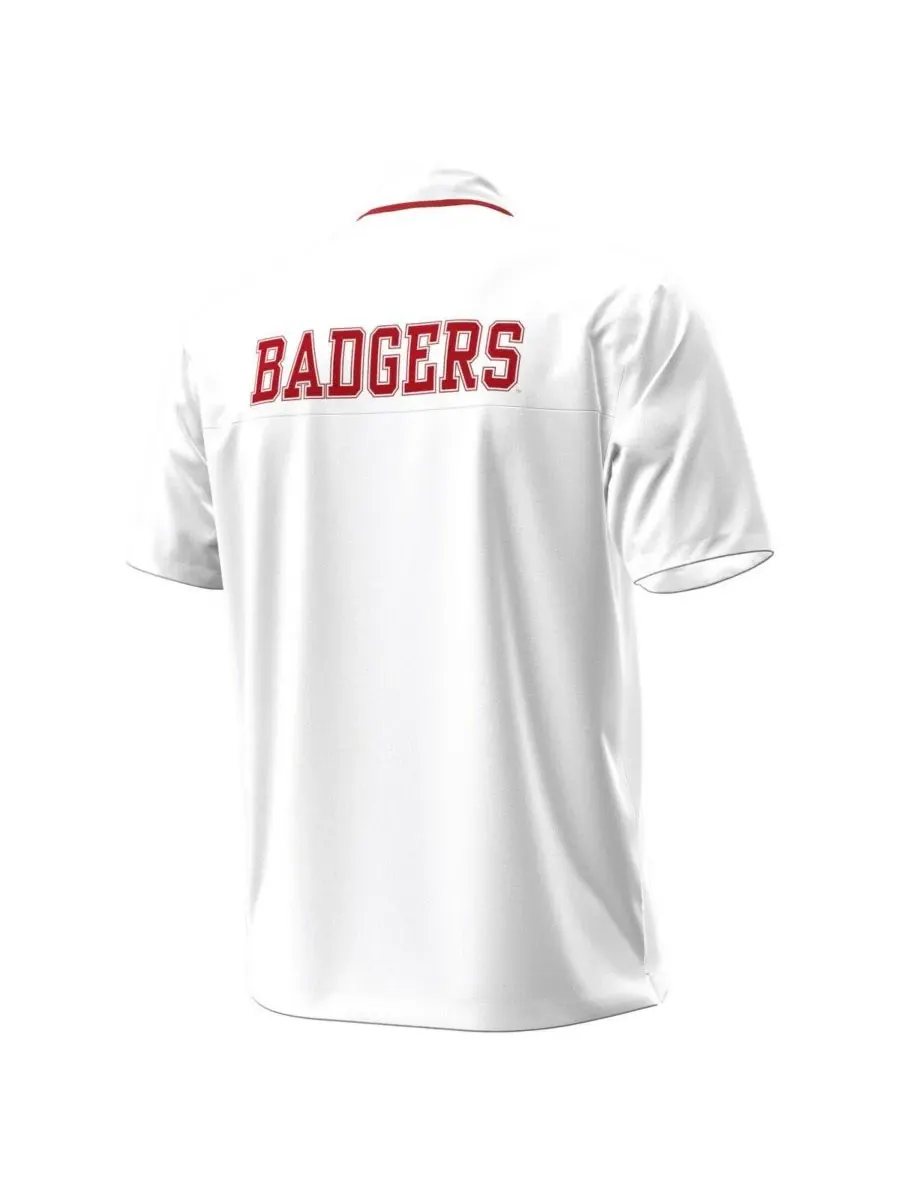 Under Armour Мужская белая поло-рубашка с символикой команды Wisconsin Badgers образца 1980 года — изображение 2 из 3, белый