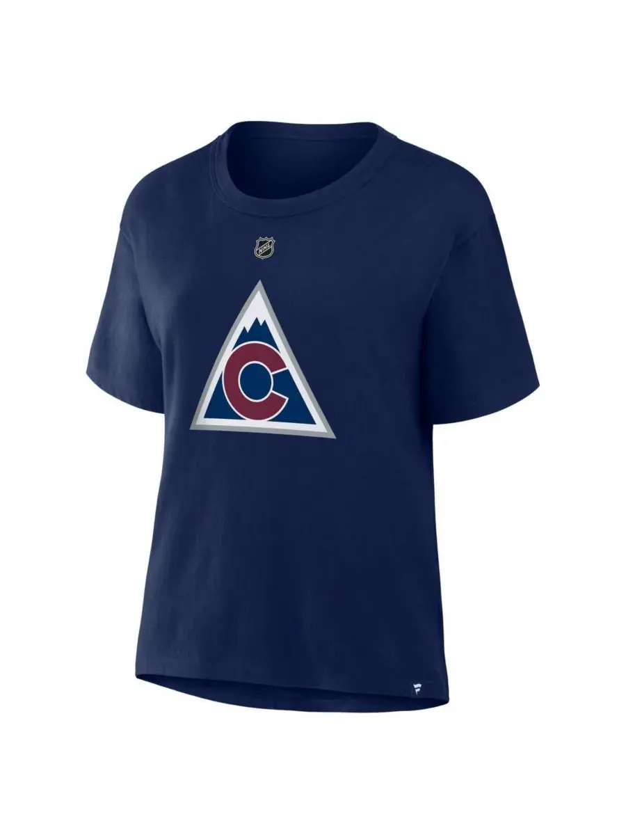 Fanatics Женская спортивная футболка Nathan MacKinnon Athletic Navy Colorado Avalanche Authentic — изображение 2 из 3