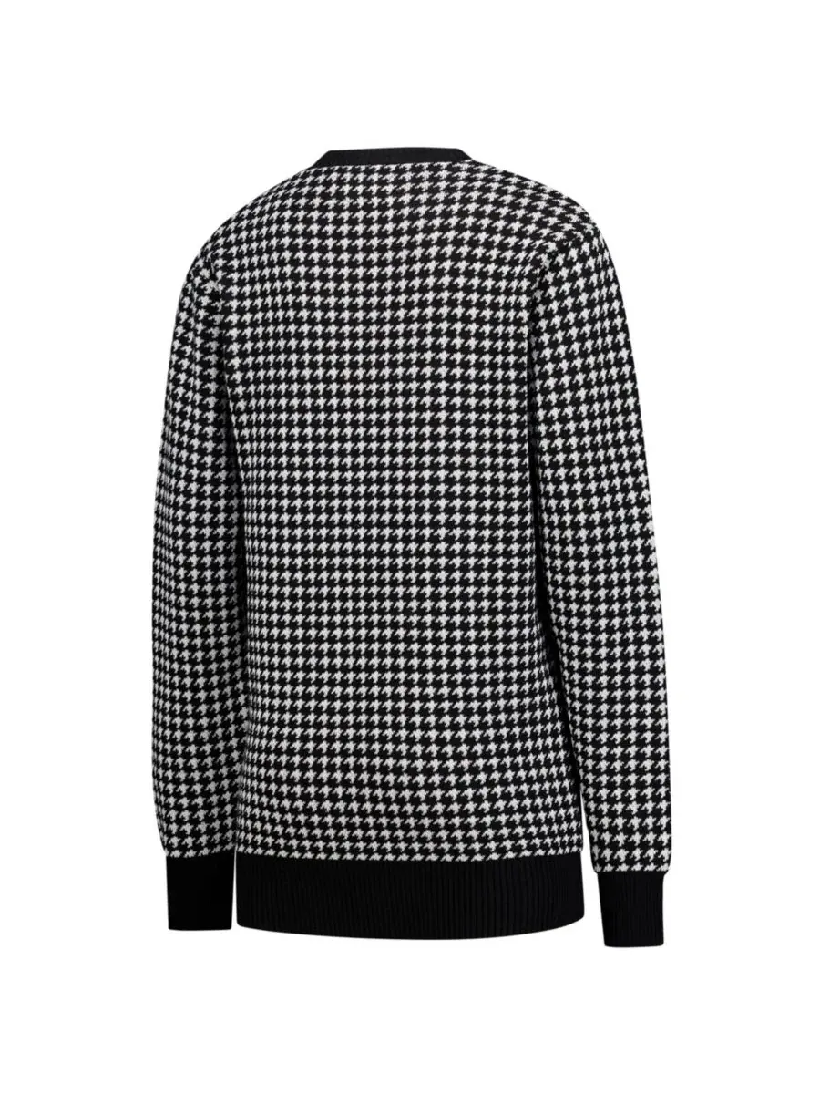 Свитшот с принтом Alabama Crimson Tide Renew Knit Vintage Houndstooth Uscape Apparel — изображение 3 из 3, черный