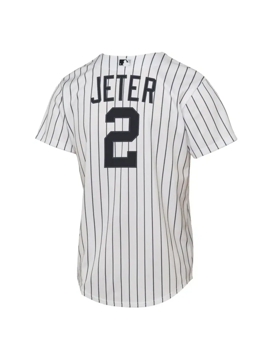Детская футболка-джерси с длинным рукавом Derek Jeter Nike — изображение 2 из 3, белый