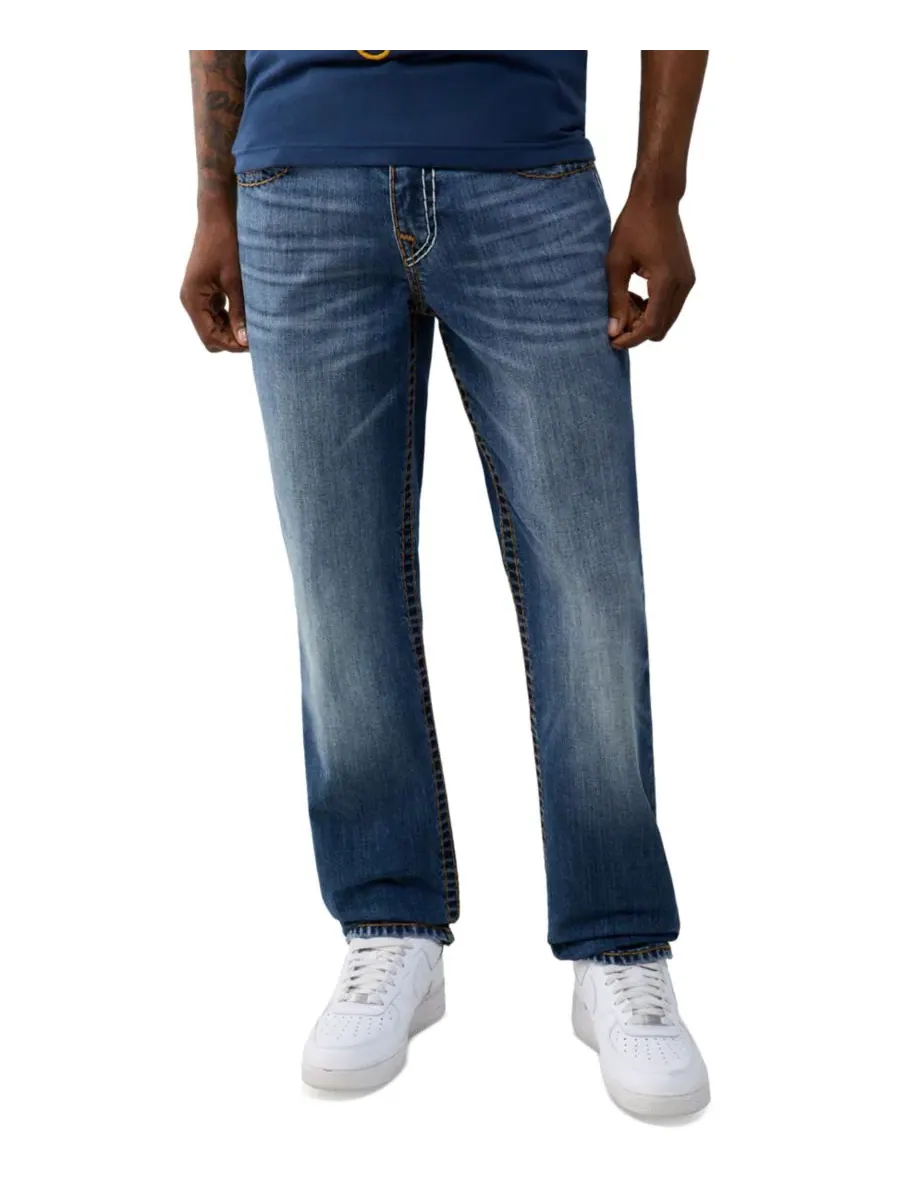 Джинсы прямого кроя Ricky Super T Flap True Religion, City West Fade