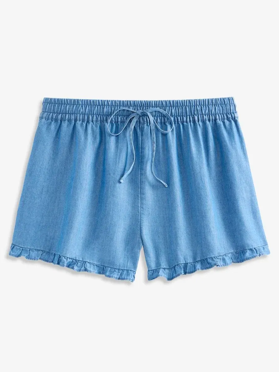 Шорты женские из хлопка с рюшами и завязками On 34th, Summer Wash — изображение 6 из 6
