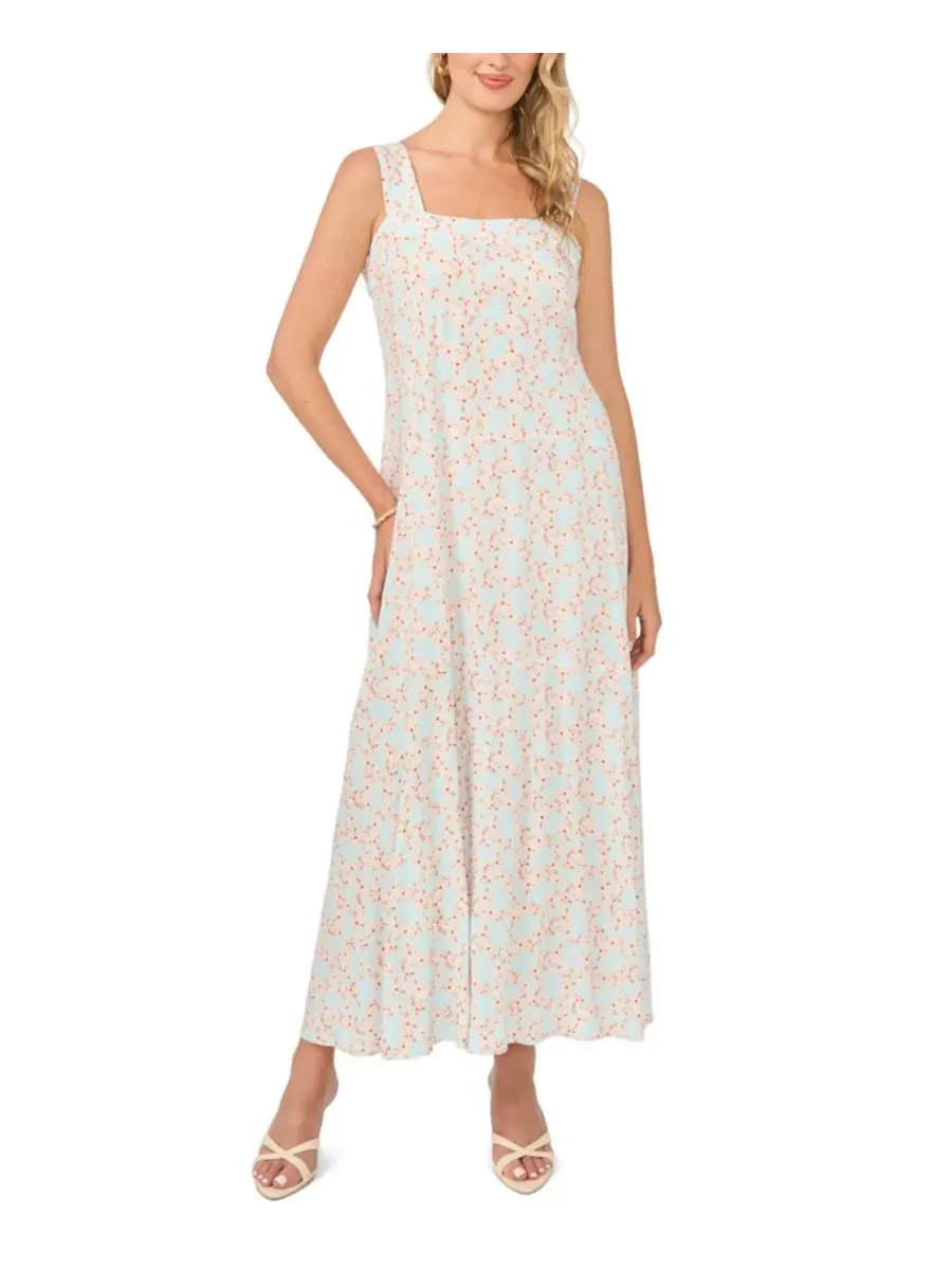 Платье макси с квадратным вырезом и толстыми бретелями, модель Thick Strap Square Neck Maxi Dress