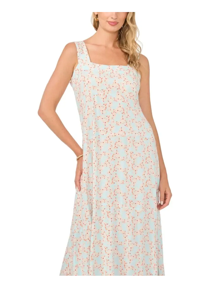 Платье макси с квадратным вырезом и толстыми бретелями, модель Thick Strap Square Neck Maxi Dress — изображение 2 из 4